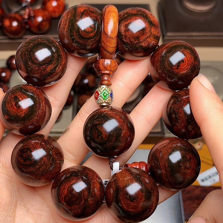 花梨木类手串/手链黄花梨风化料土埋料2.5