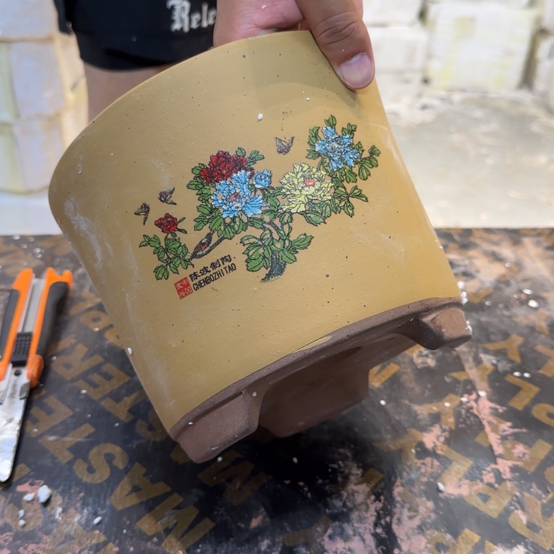 紫砂花盆口径17.14口径