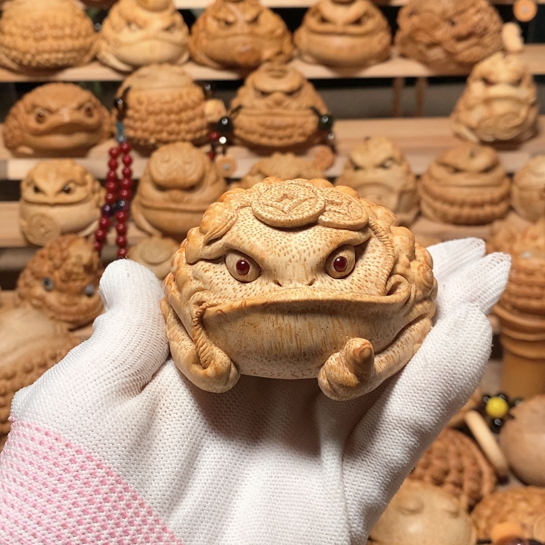 竹用****8竹根雕金蟾竹根雕