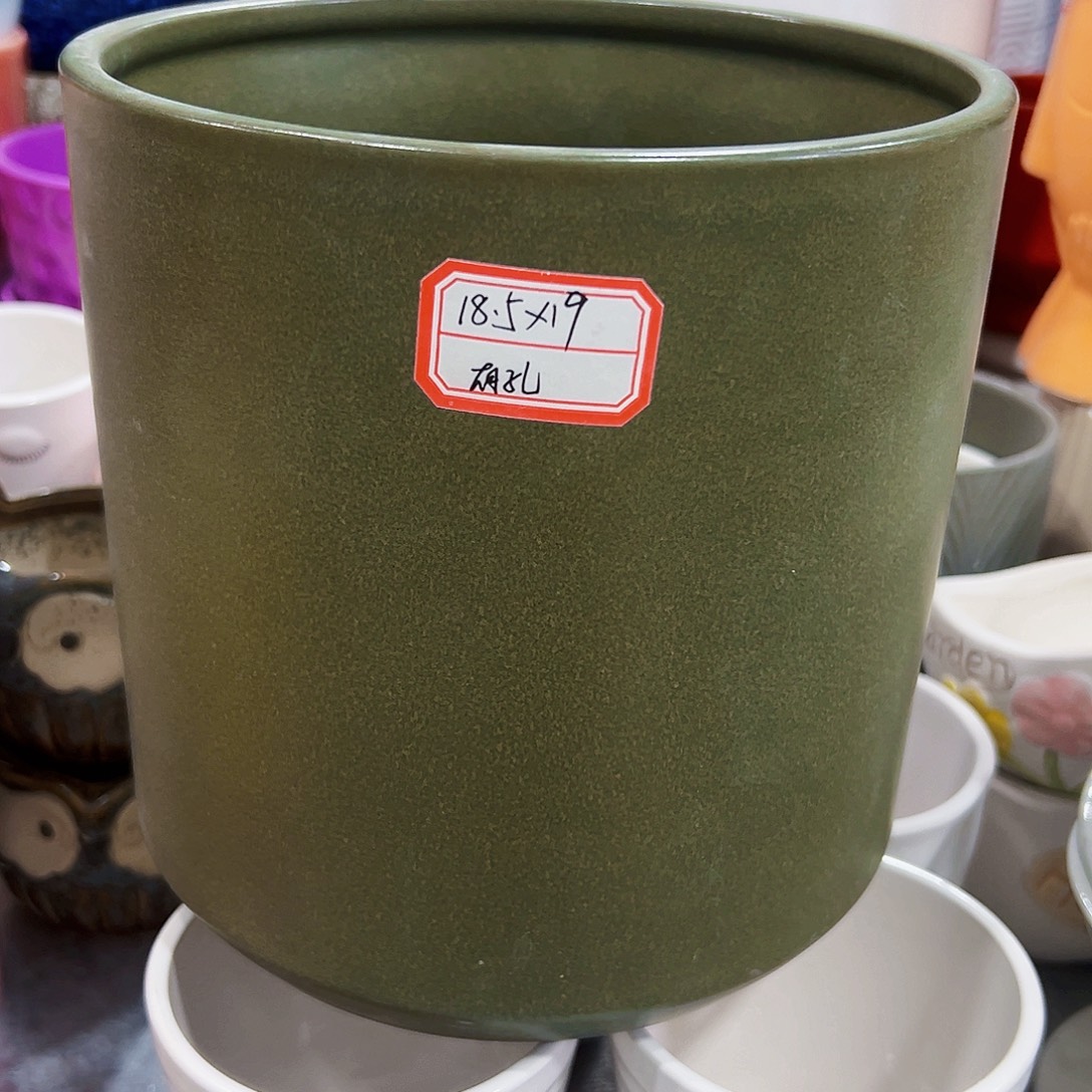 有孔，外贸尾单陶瓷花盆凑单10米包邮