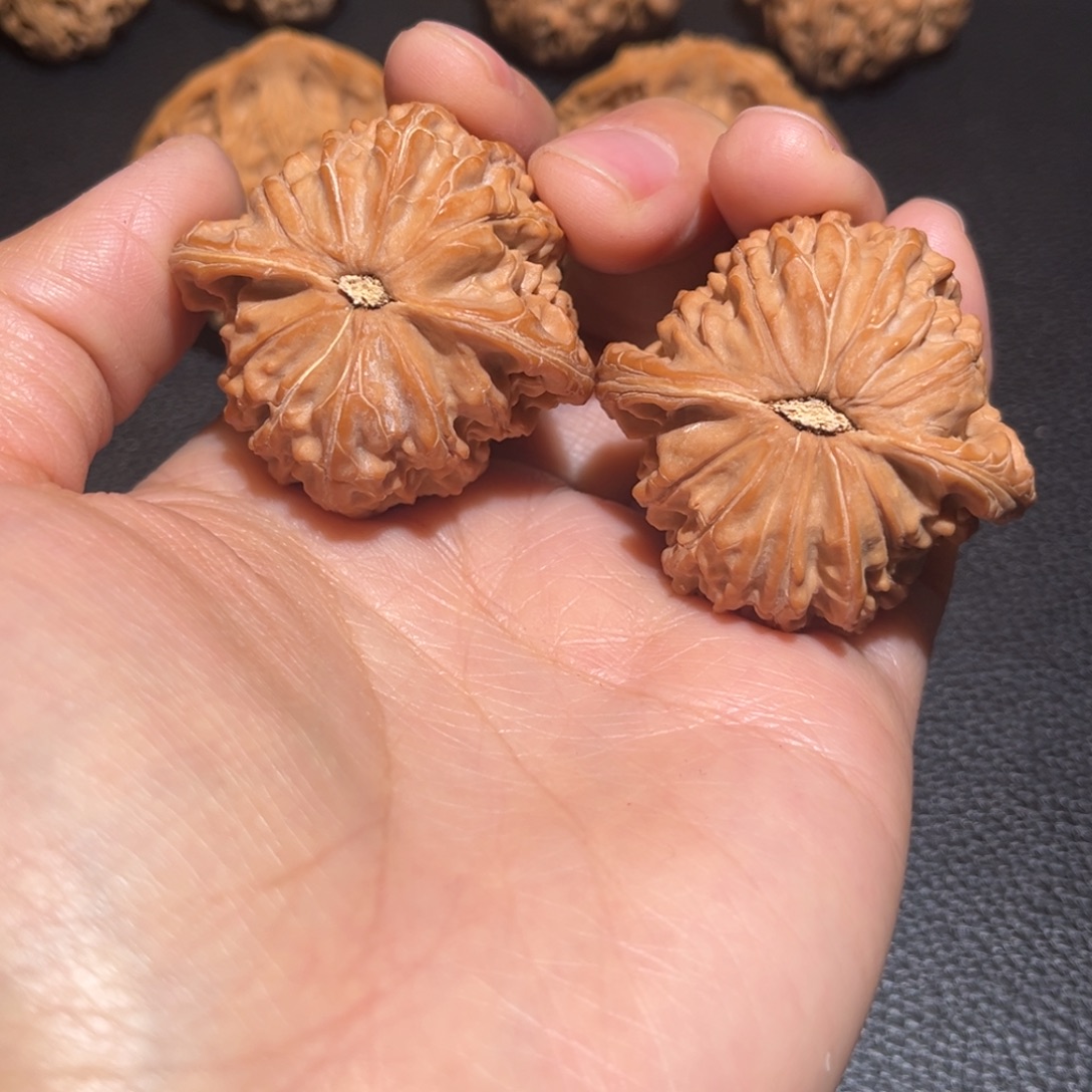 阵***风把件文玩核桃磨盘41