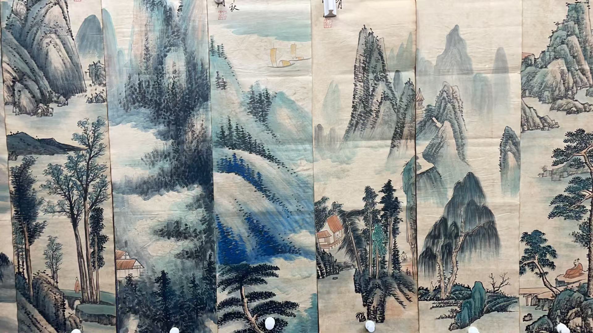 【四季】精品十二条屏装饰画通用链接