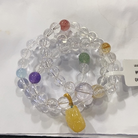 水晶手链未镶嵌天然水晶