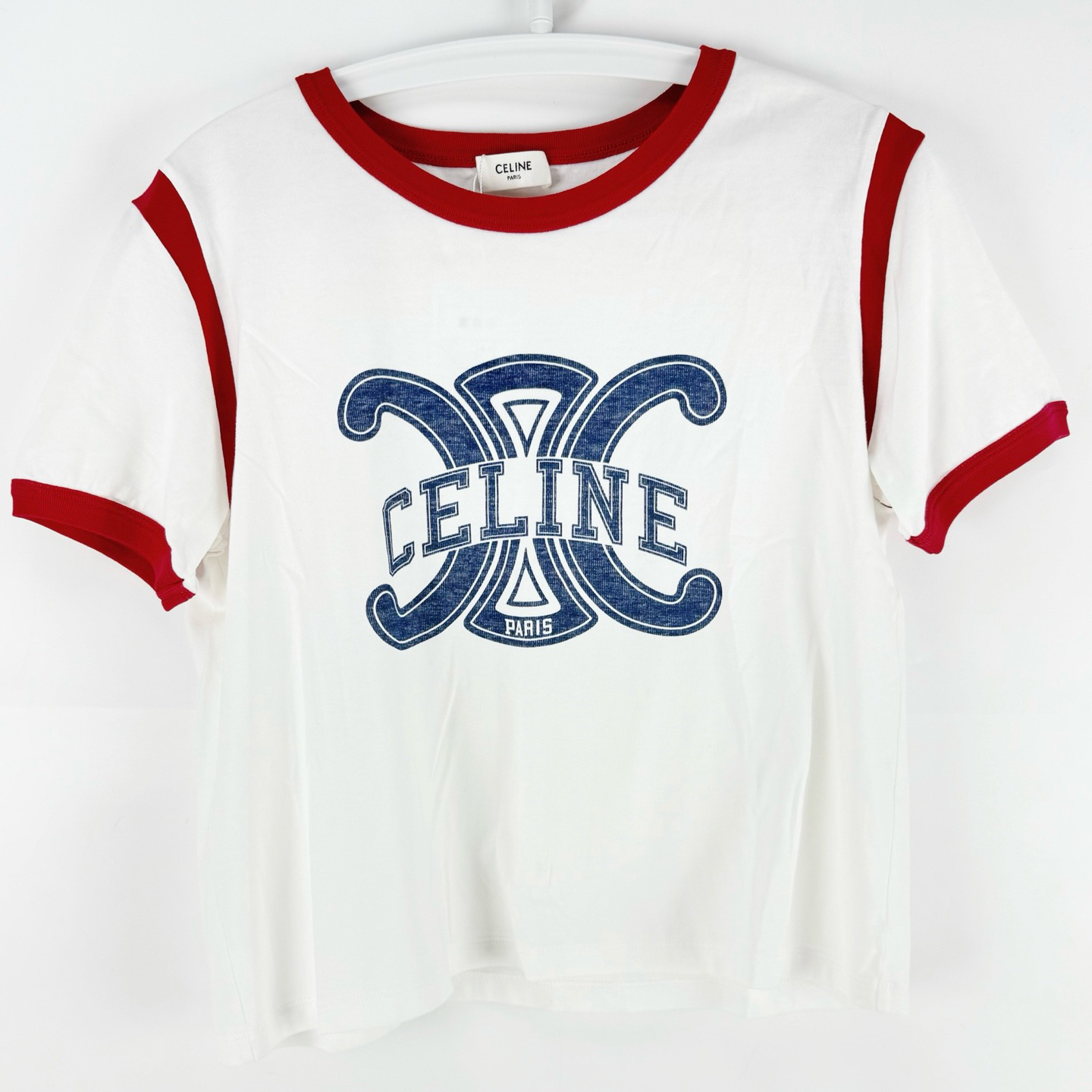 99新 Celine/思琳 M码 Celine凯旋门logo短袖 99新 sz0124