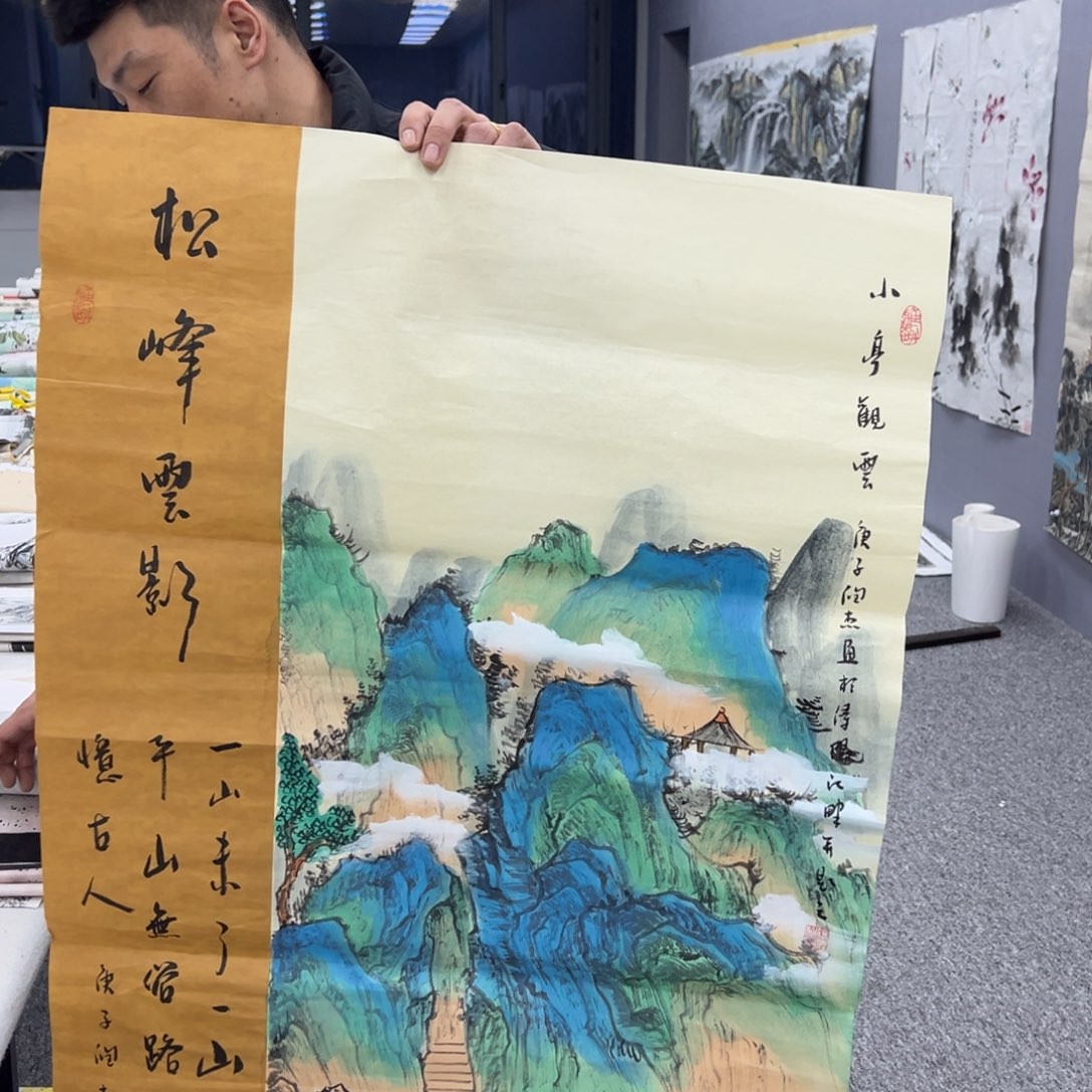 国画纯手工制作的一