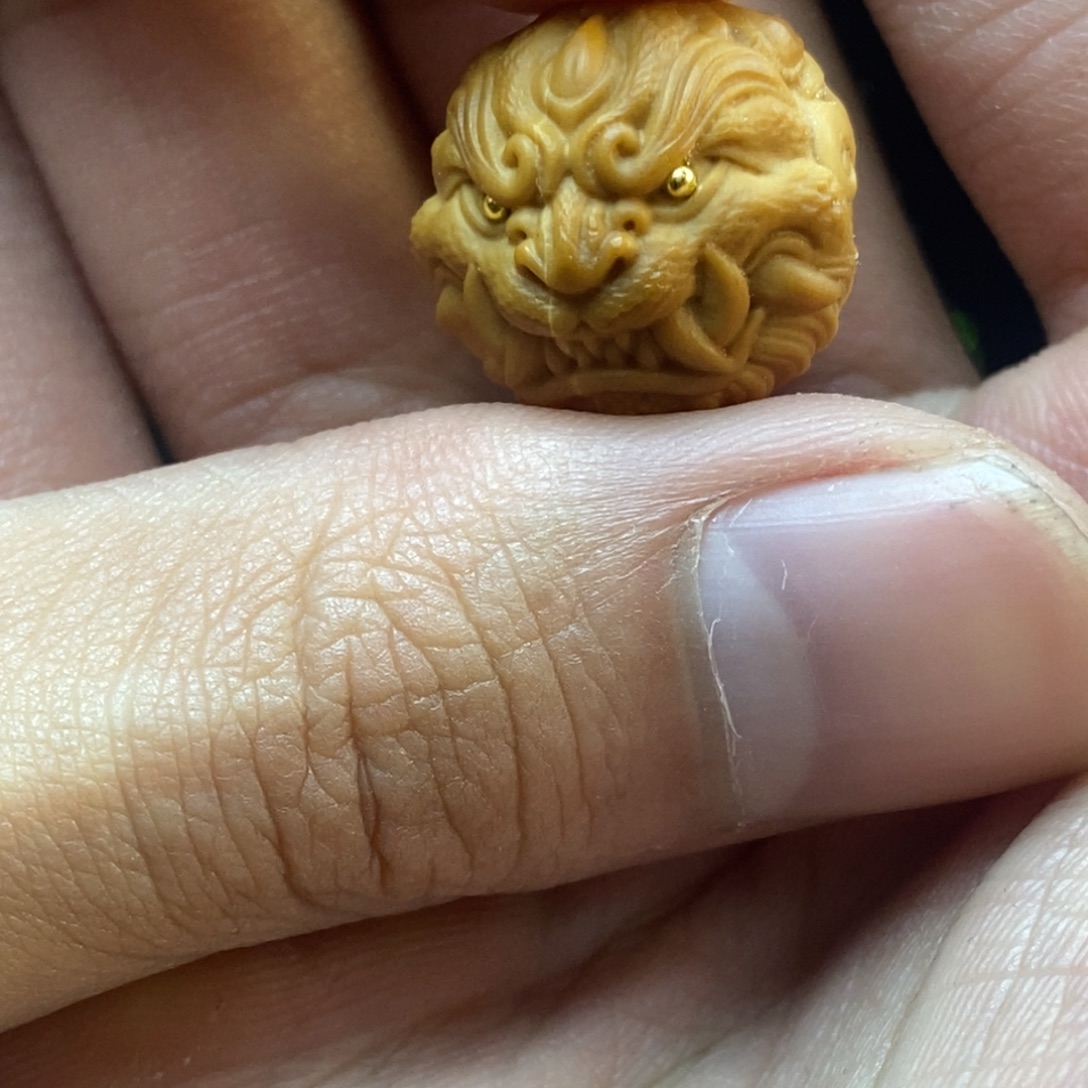 猴头核桃吊坠吞金