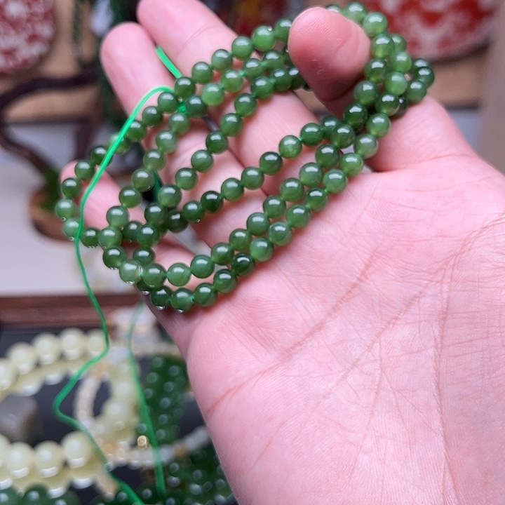 和田玉未镶嵌手链