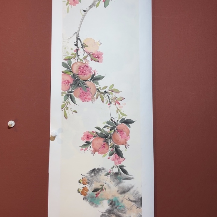 国画听兰老师花鸟