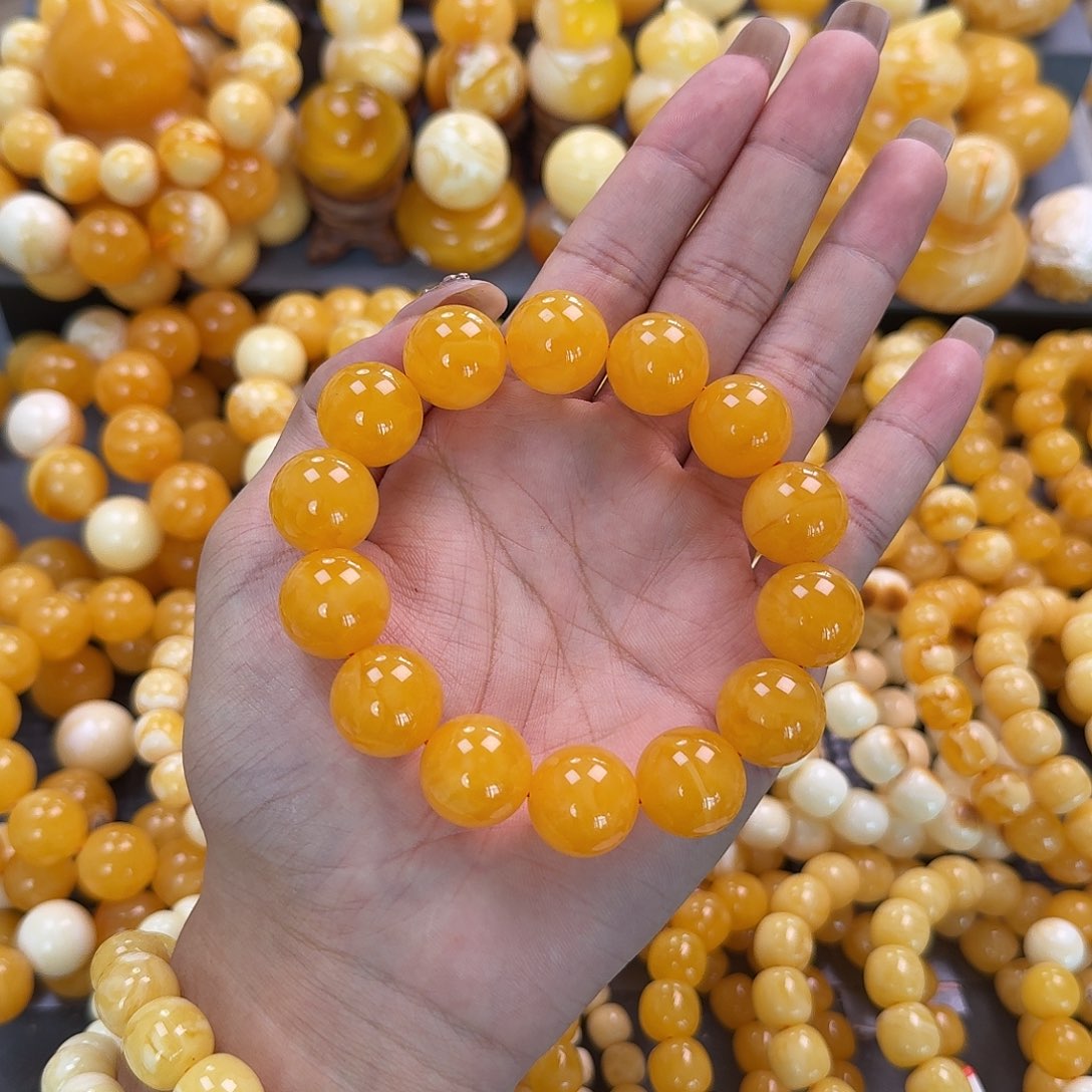 蜜蜡未镶嵌珠宝奇石同料17mm