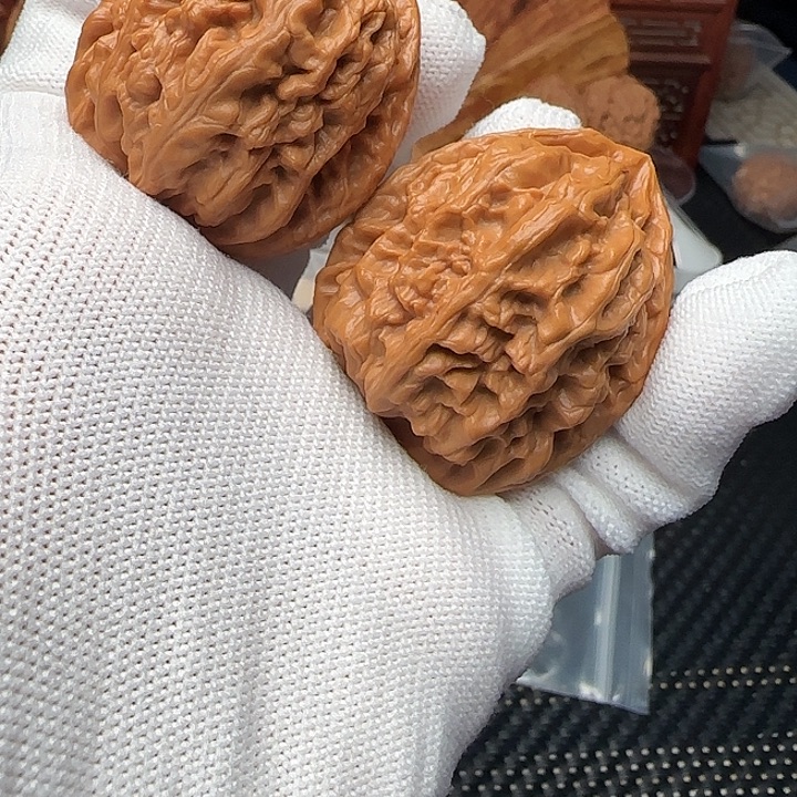 吊坠文玩核桃红锦鲤40尺