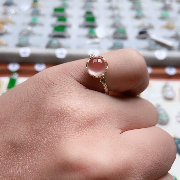 翡翠银S925镶嵌戒指