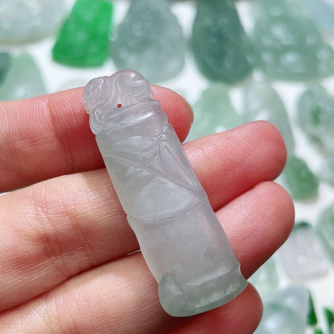 定制翡翠未镶嵌特价竹节