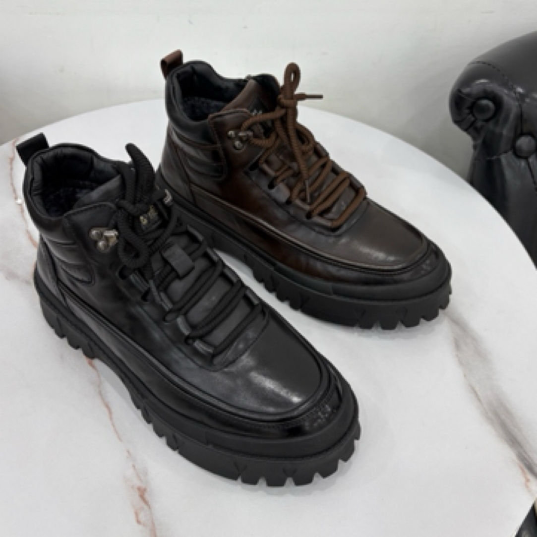 8016～【赠羊毛垫】新款男士商务鞋头层牛皮商场品质橡胶防滑底