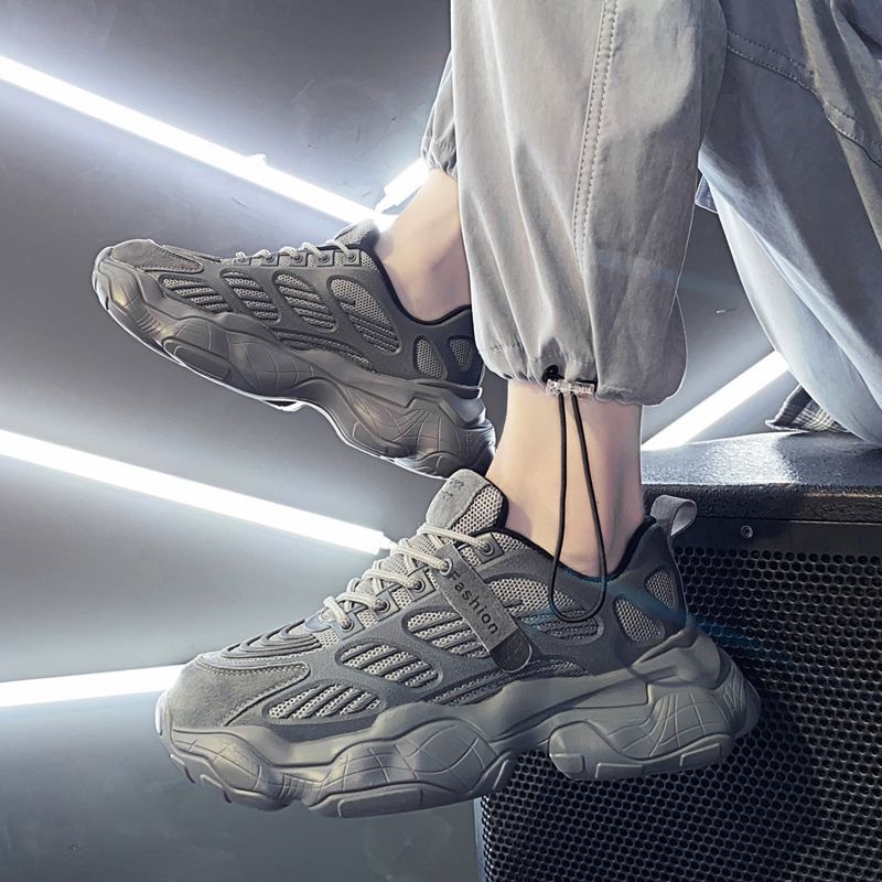 春季男鞋新款透气网面鞋子男潮流百搭运动时尚休闲鞋老爹鞋潮鞋