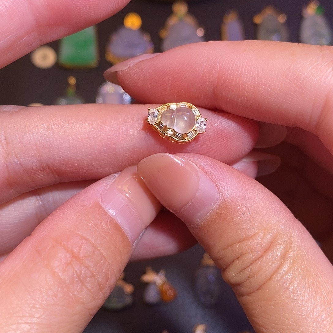 翡翠银S925镶嵌项链