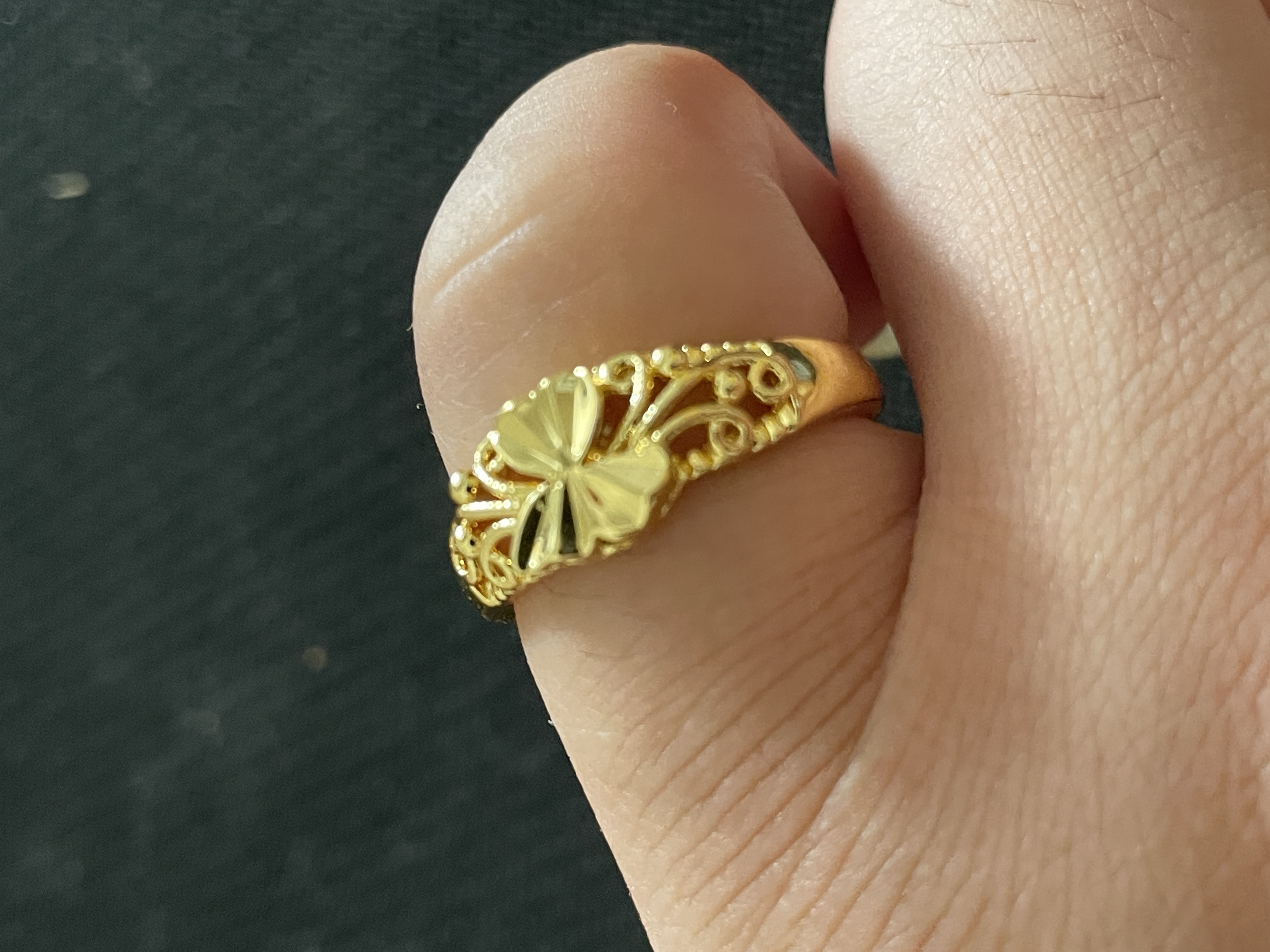 GY363精工活口车花戒指