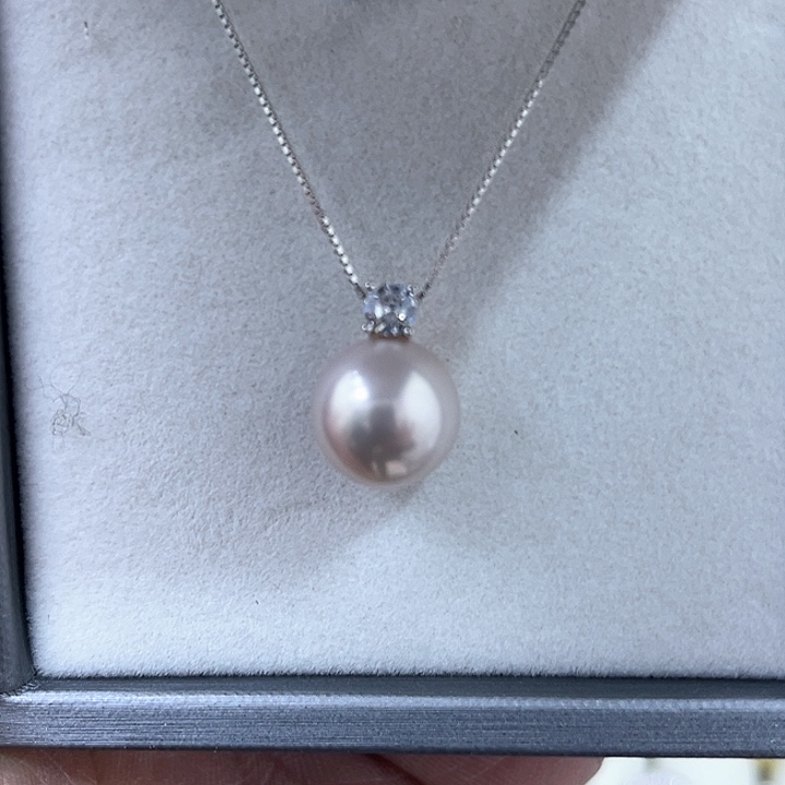 淡水珍珠颈饰银S925镶嵌