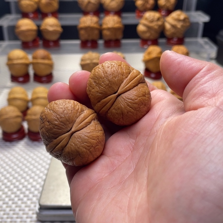 文玩核桃把件16仙鹤顶