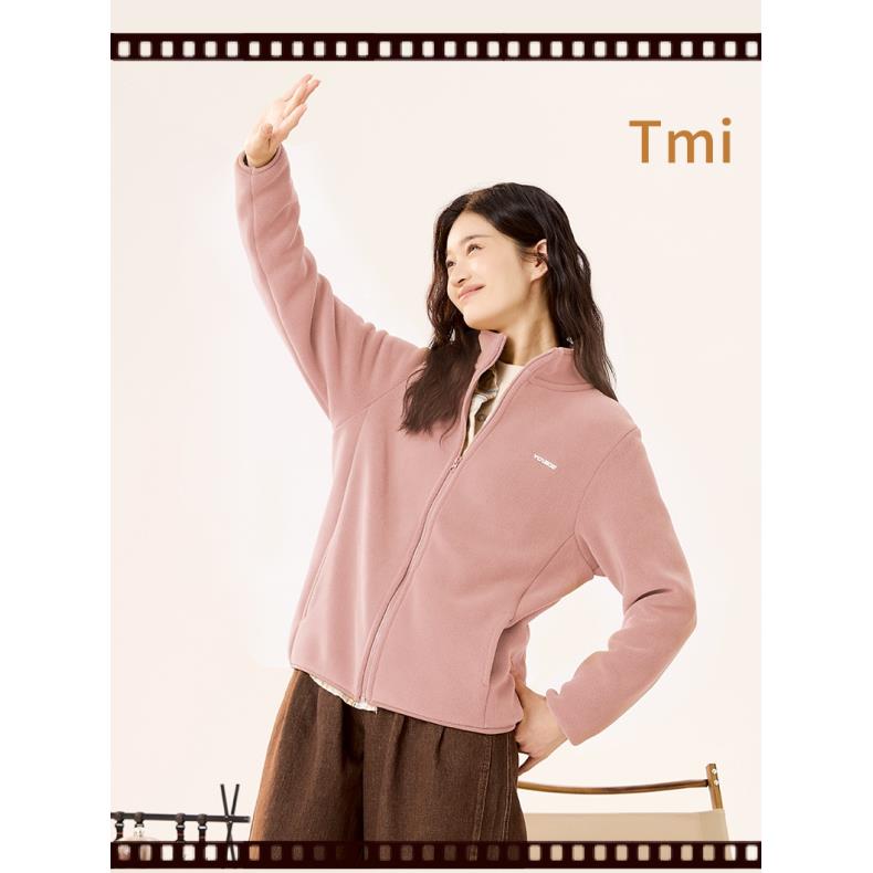 冬日之选“+℃泰迪绒长袖保暖发热亲子摇粒绒女外套3102 3505仓现