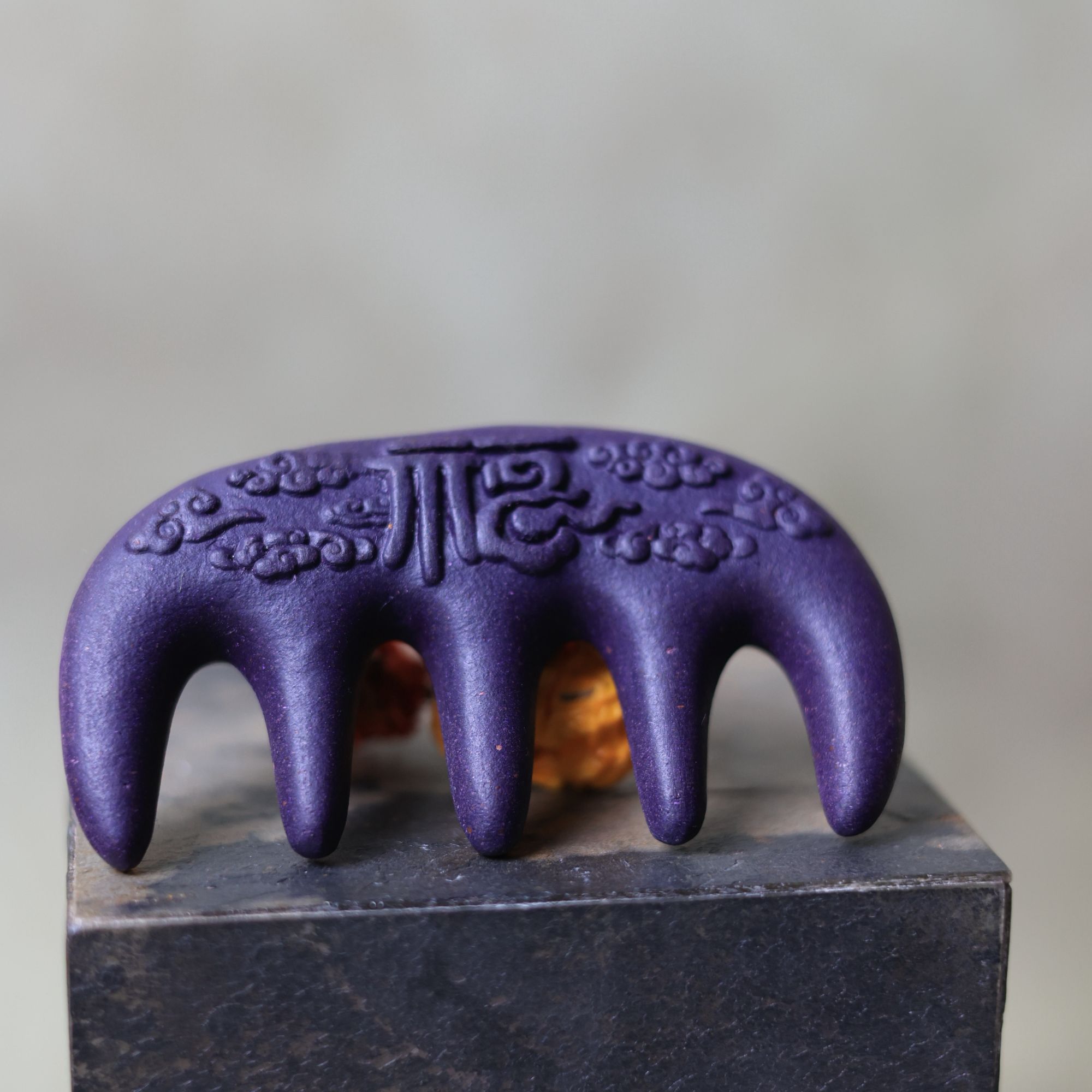 普陀山紫气合香梳古法按摩梳手工梳头皮养发梳子经络梳男女通用