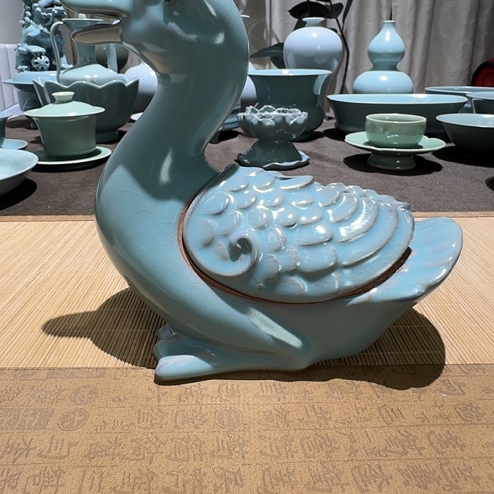 陶其他全手工，鸭宝香炉