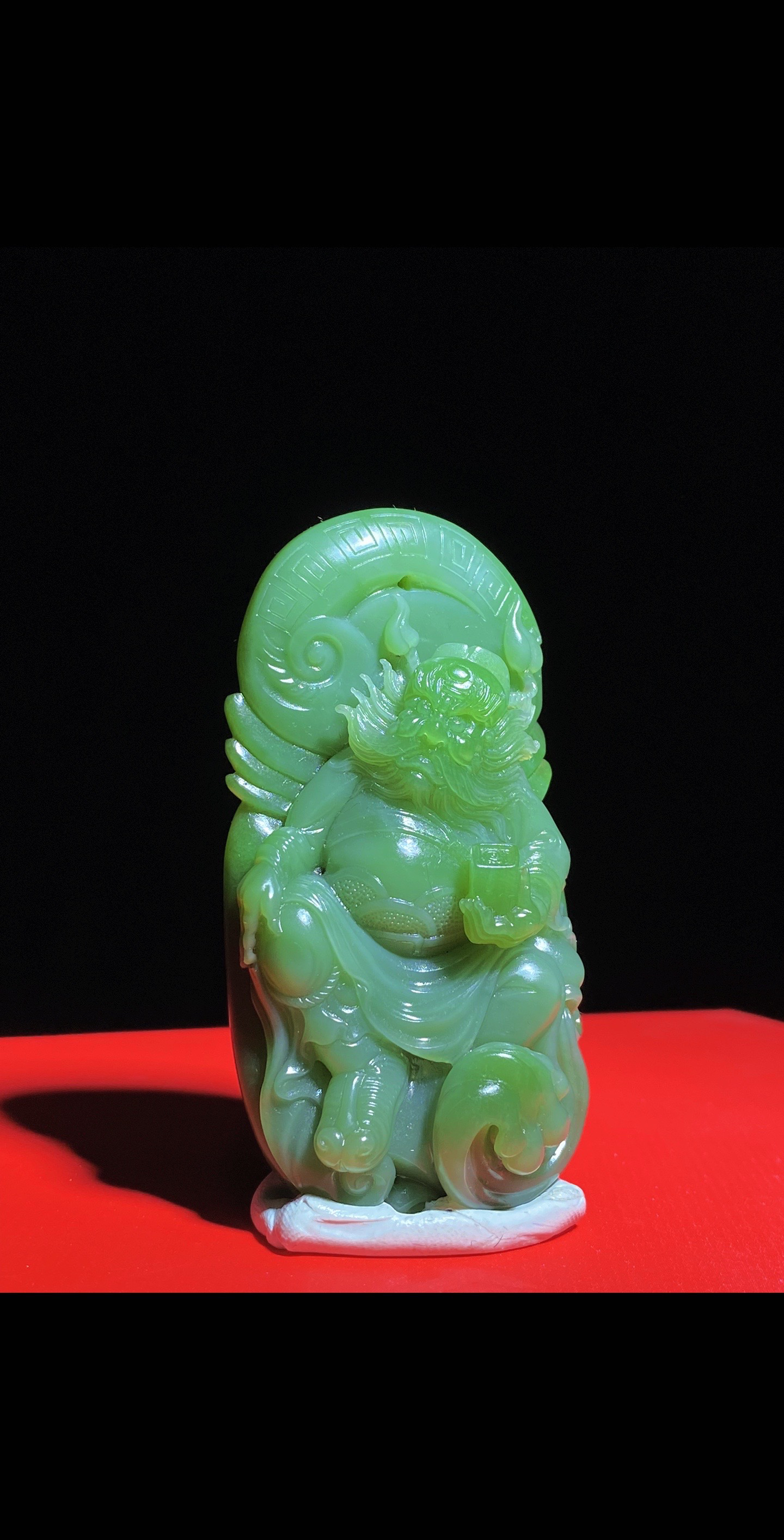 【一玉难求】新疆和田玉俏色巧雕钟馗摆件茶宠微摆