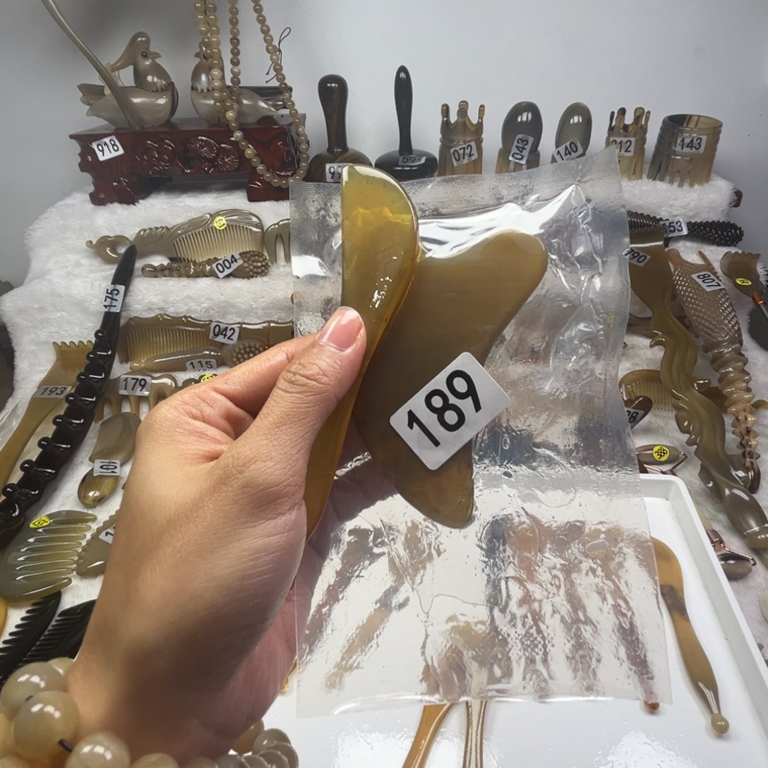 欣***妈牛角牛角梳牛角福利款