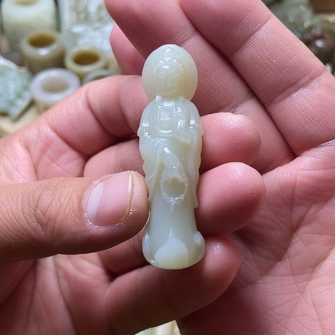 和田玉挂件未镶嵌陆*