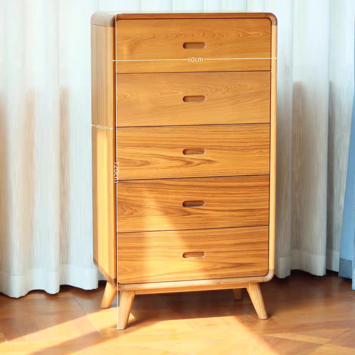 缅甸客厅储物柜柚木五斗柜实木柚木没有任何贴皮家用收纳柜五斗橱