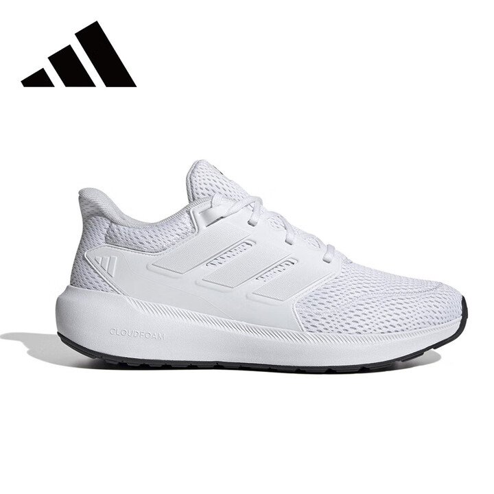 adidas/阿迪达斯男子白武士轻便缓震运动鞋网面透气跑步鞋IE8899