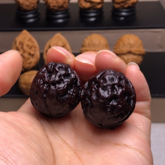 文玩核桃把件脑纹青蛙地闷4