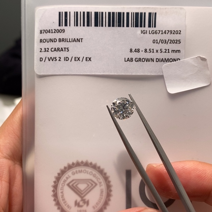 实验室培育钻石裸石未镶嵌