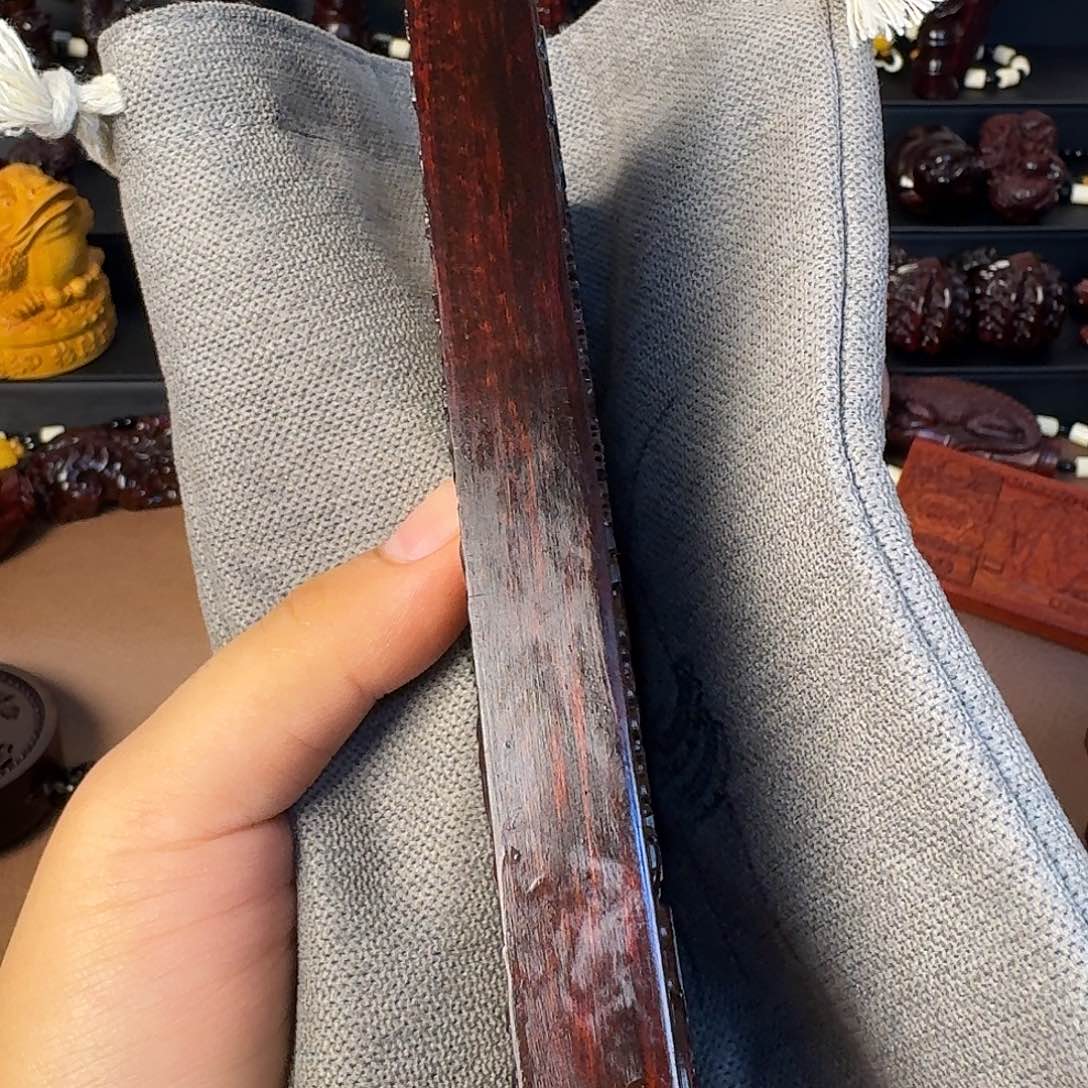 用***亮小叶紫檀特别版本加厚四个大老板手把件