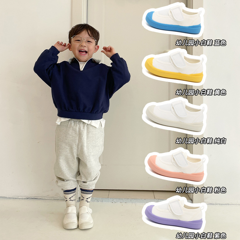 ts童鞋幼儿园室内鞋2025春季新款帆布鞋男童女童布鞋宝宝鞋子
