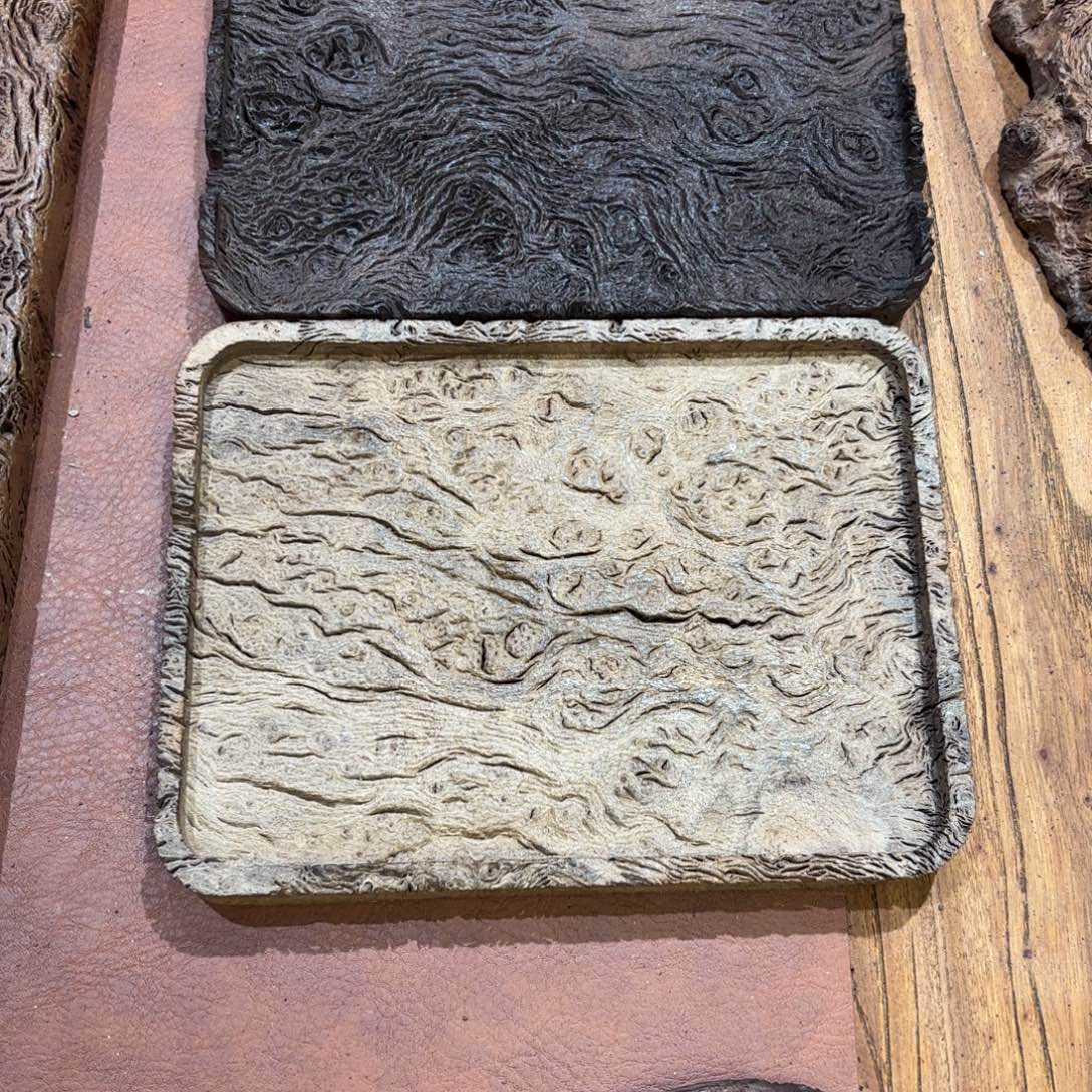 棠***花木铁栎木风化纹理方盘