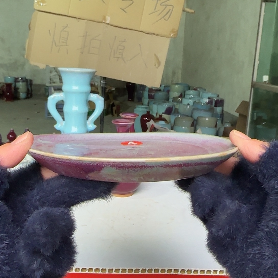 陶摆件郑家钧瓷摆件微瑕