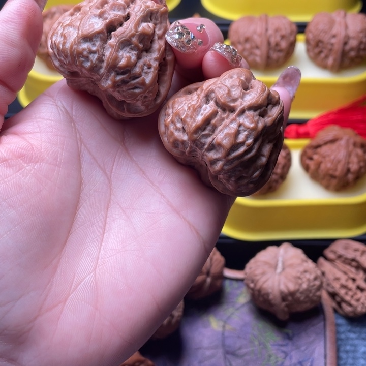 钟***雨文玩核桃把件蛙蛙