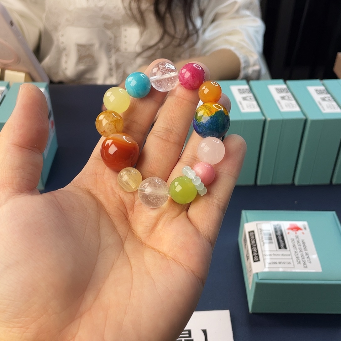 水晶银S925镶嵌手链