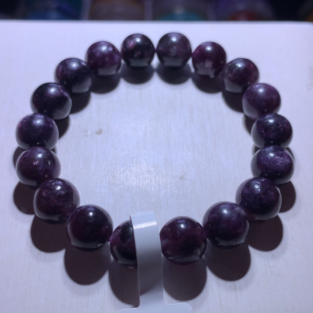 手串银S925镶嵌水晶葡萄紫祖母10.5m