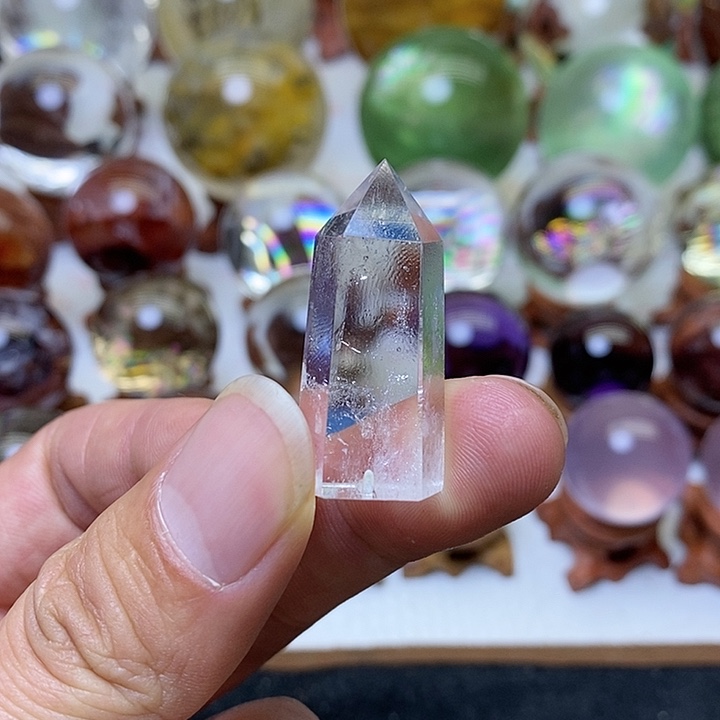 水晶白水晶柱子未镶嵌