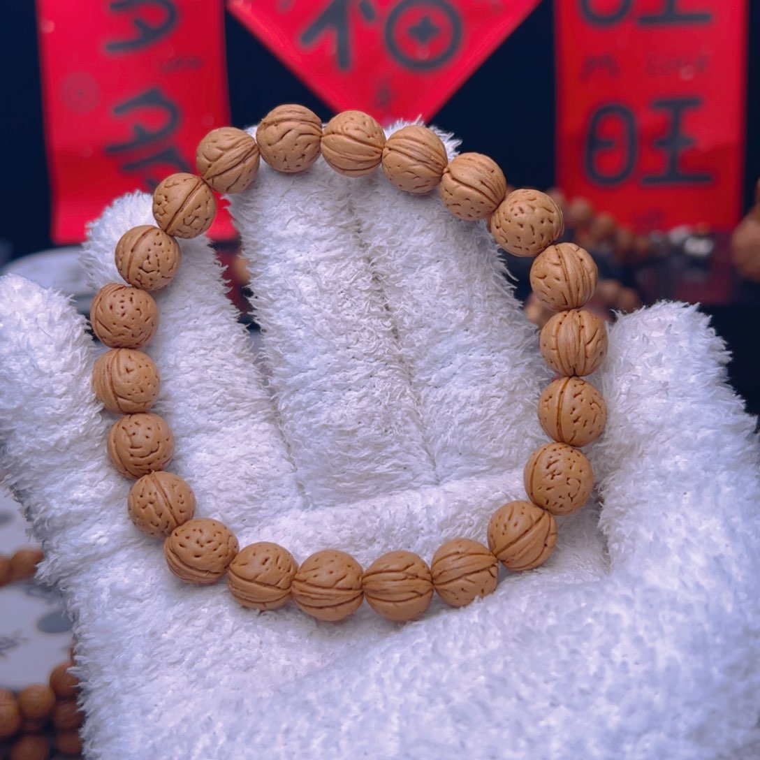 桃核手串?****～1.1野生桃核单圈