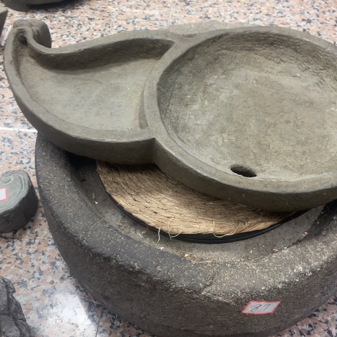 幸***祥老挝石青石葫芦盆摆件很漂亮