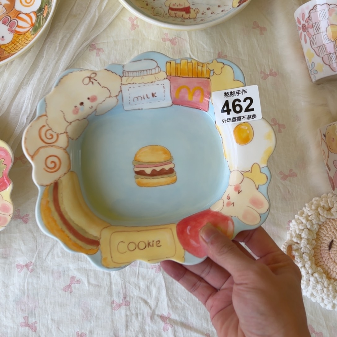 桃***️陶摆件可爱的鸭鸭鸭鸭