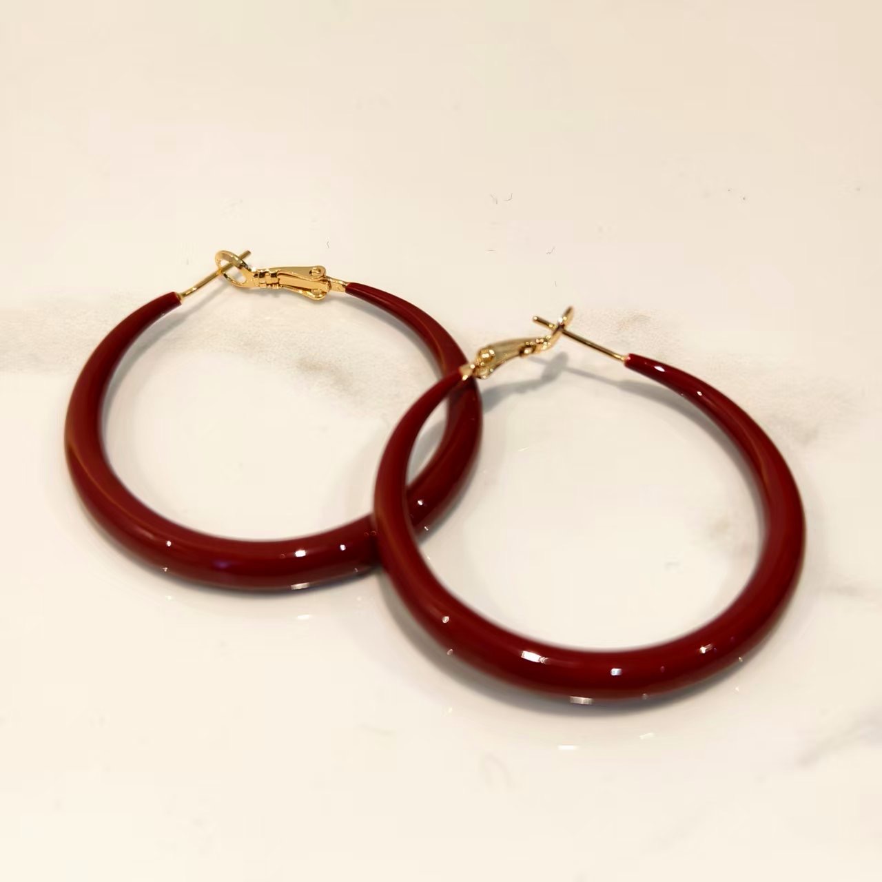 铜合金耳饰 时尚质感耳圈复古耳钉