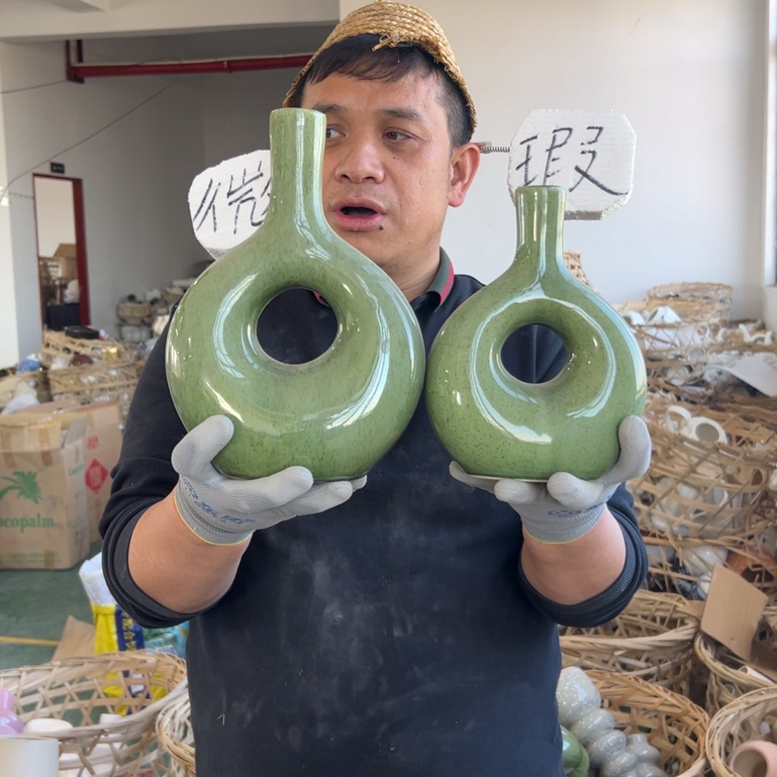 摆件152 号高中低温陶瓷工艺瓶（部分微瑕）