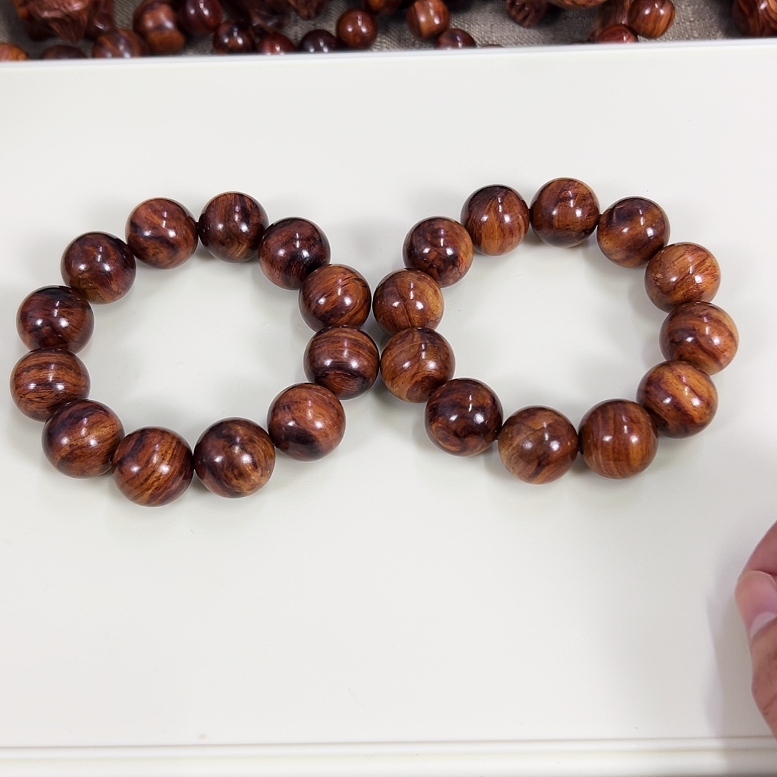 手串/手链黄花梨/降香黄檀20mm圆珠微瑕