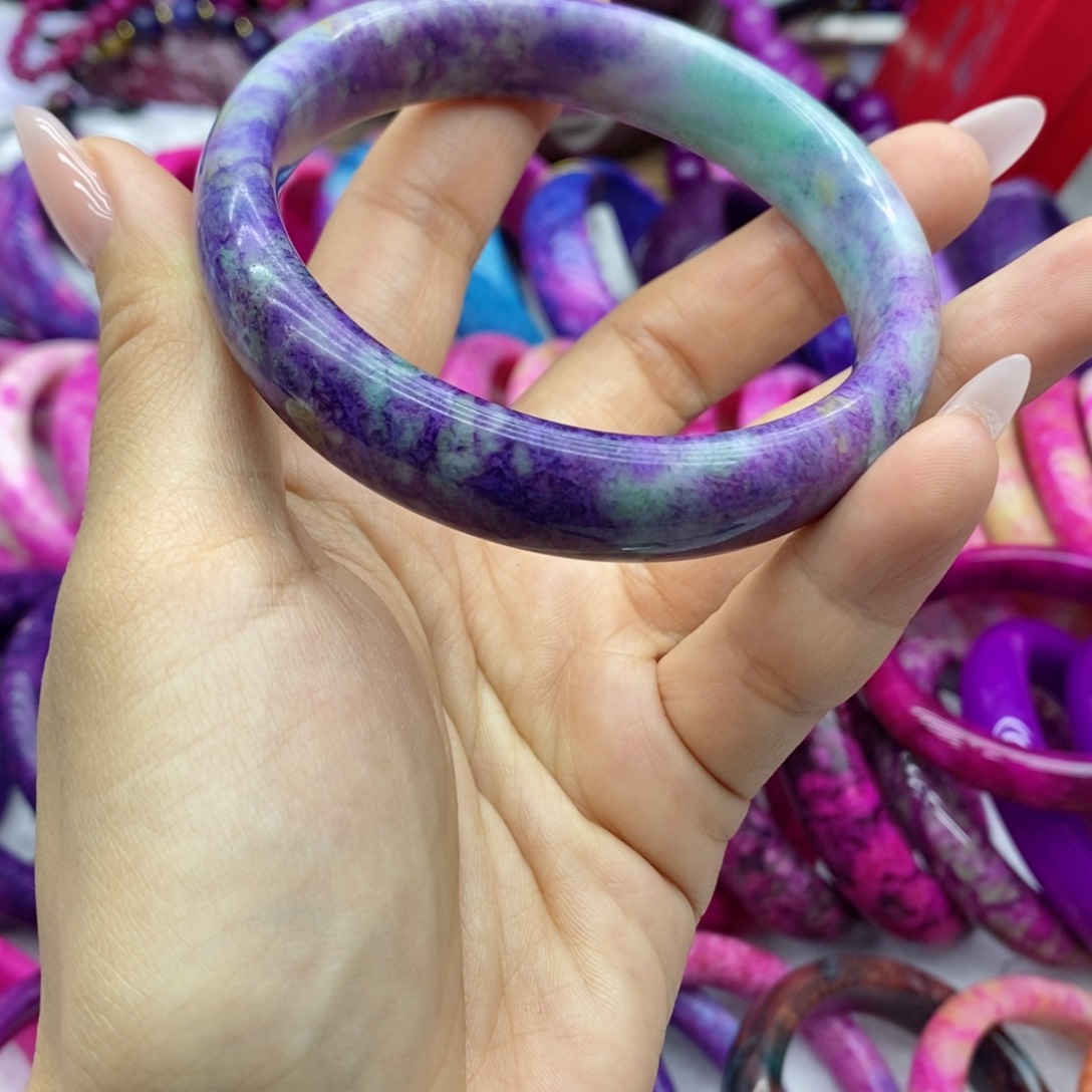 非金属珐琅周****法199150主播绿樱花共生手镯