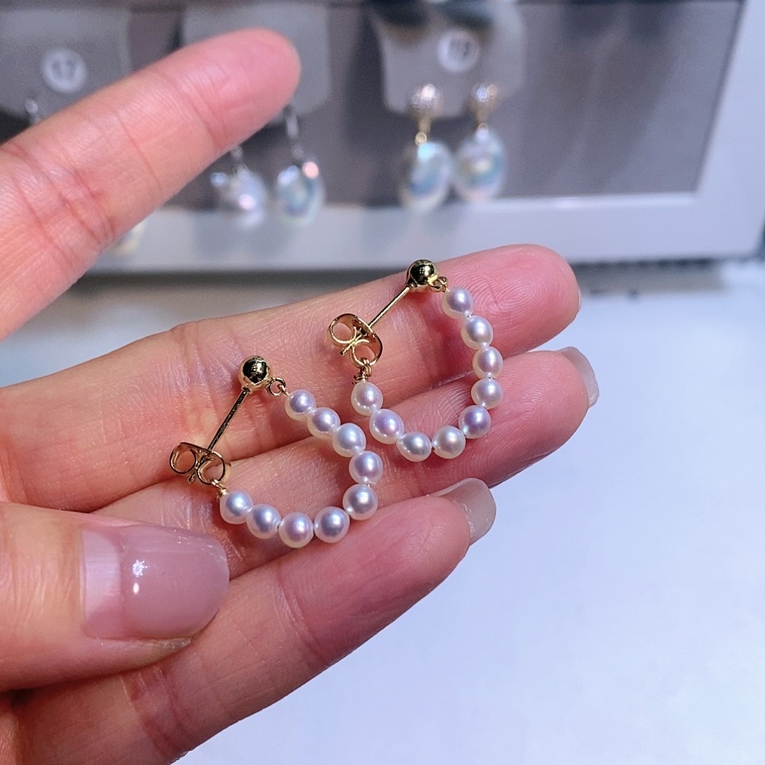 【闪购商品】淡水珍珠耳饰未镶嵌