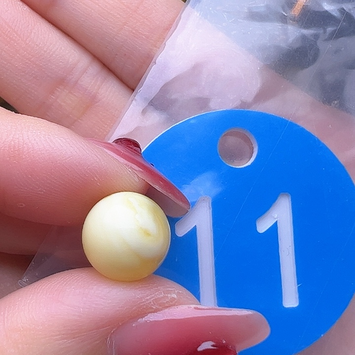 蜜蜡裸石未镶嵌微花粉 10mm 圆珠