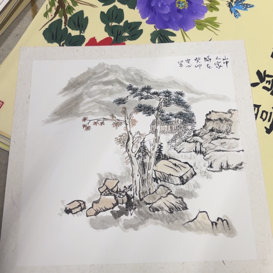 国画38-38卡纸作品童